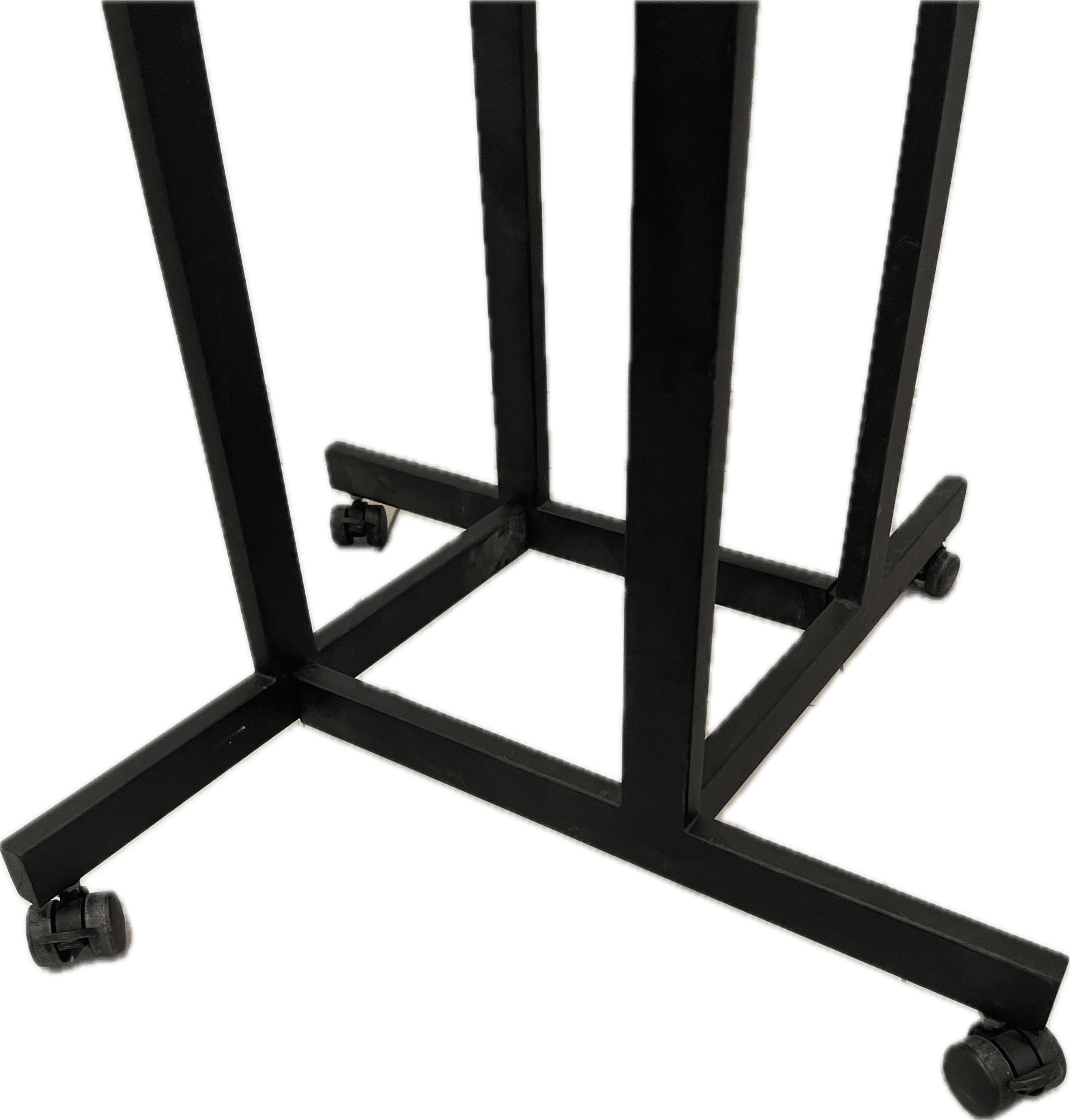 Clothing Rack – Black Stainless Steel 4 way clothing rack with wheels