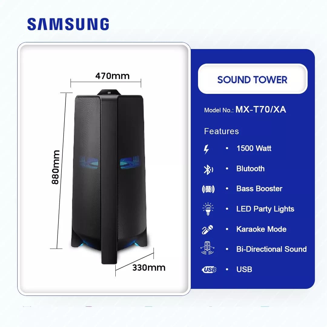 Samsung 1500 Watt Power Audio Mx-T70/Xa