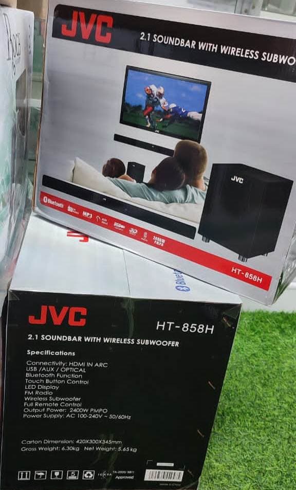 Jvc 2.1 Channel SoundBar With Wireless Subwoofer