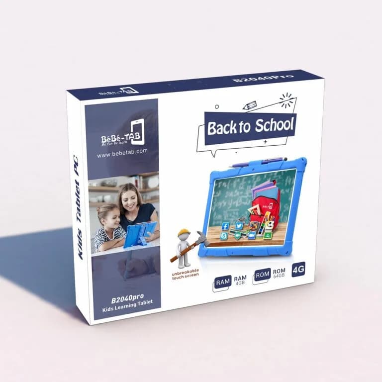 Bebe B2040 PRO Dual Sim HD Kids Tablet 64GB Rom Unbreakable Screen