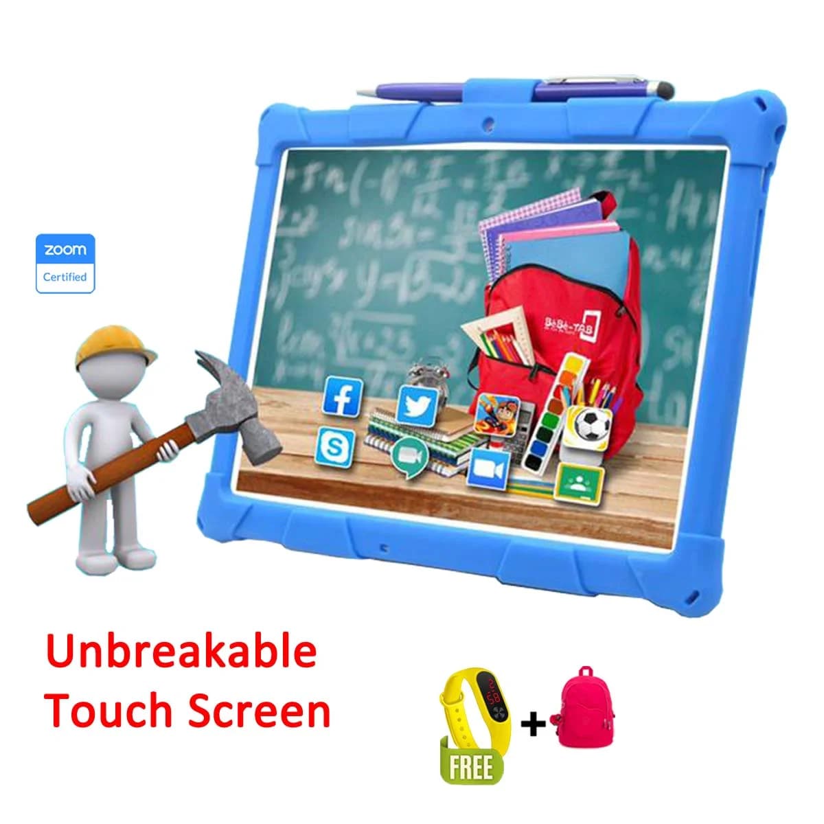 Bebe B2040 PRO Dual Sim HD Kids Tablet 64GB Rom Unbreakable Screen