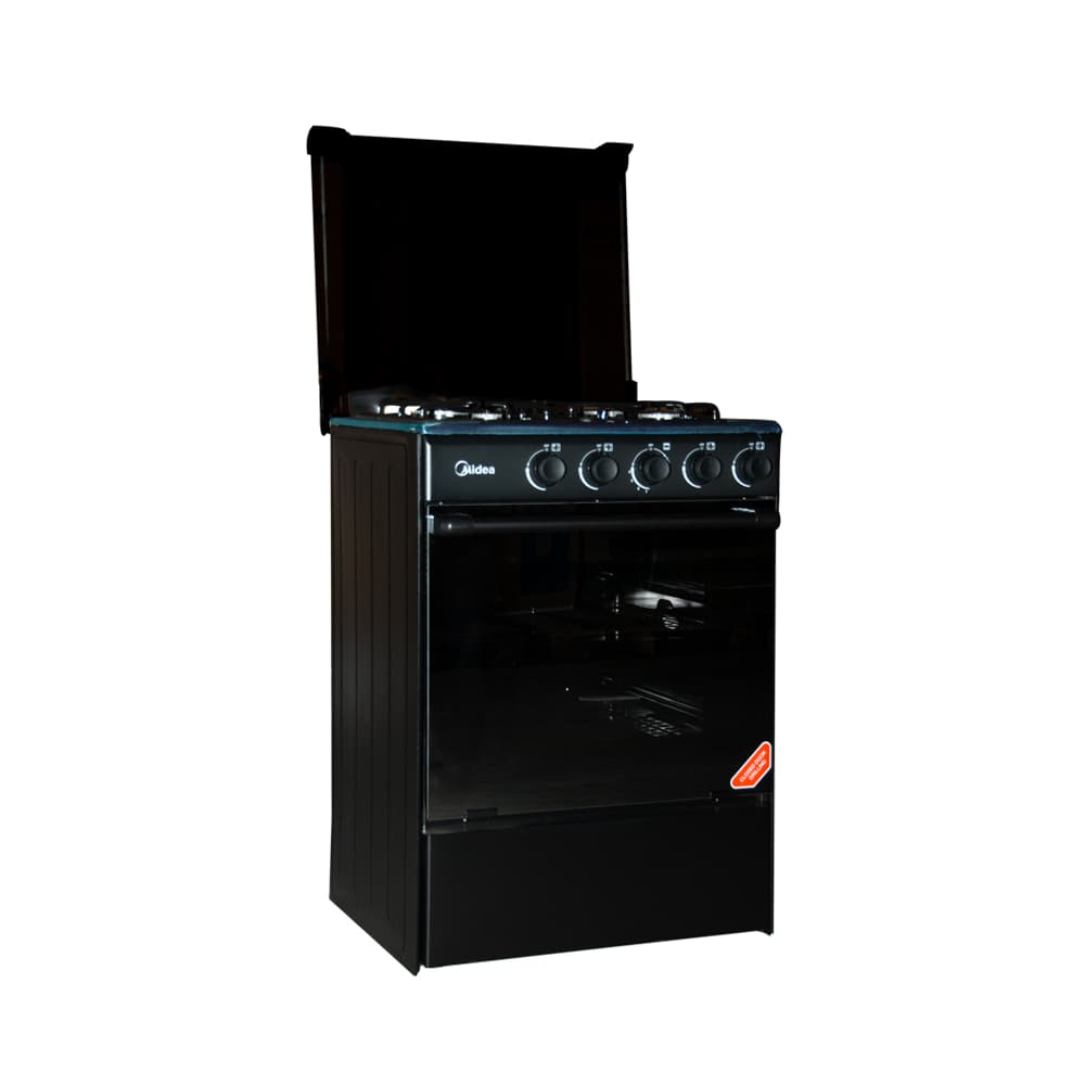 Midea 4 Burner Gas Cooker M Sniper60 Black in Ghana