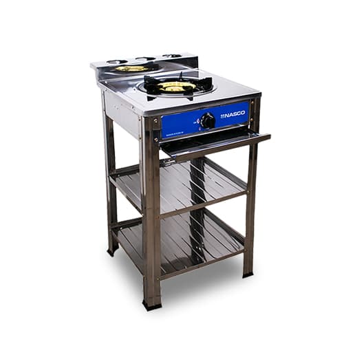 Nasco 1 Burner Gas Stove 2 Shelve Stand Nasgs K1css Si in Ghana