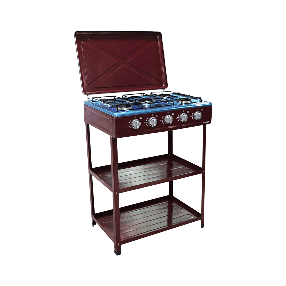 Nasco 5 Burner Gas Stove Nasgs K5bsm S in Ghana