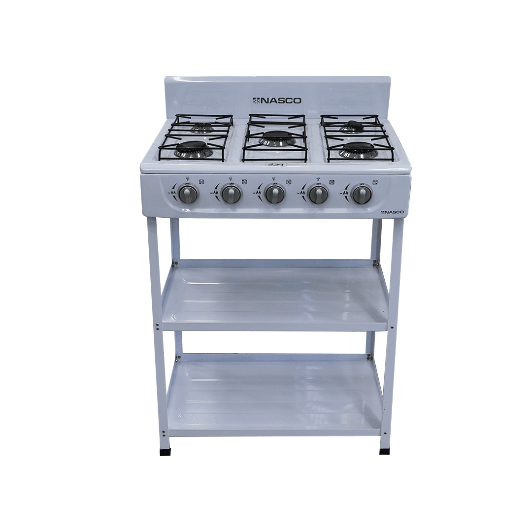 Nasco 5 Burner Gas Stove Nasgs K5bw S in Ghana