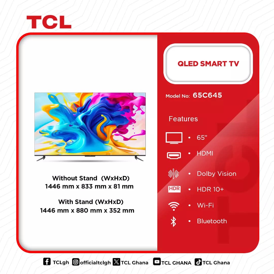 Tcl Qled 4k Smart Android Tv 65 Inches 65c645