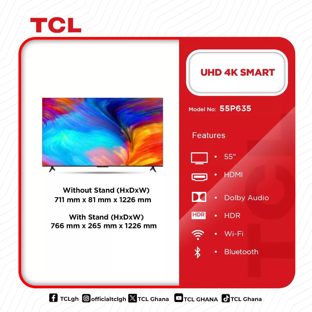 Tcl Uhd 4k Smart Android 55 Inches 55p635