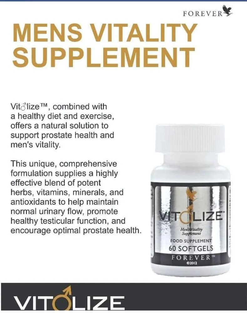 Forever Vitolize Mens Vitality Dietary Supplement