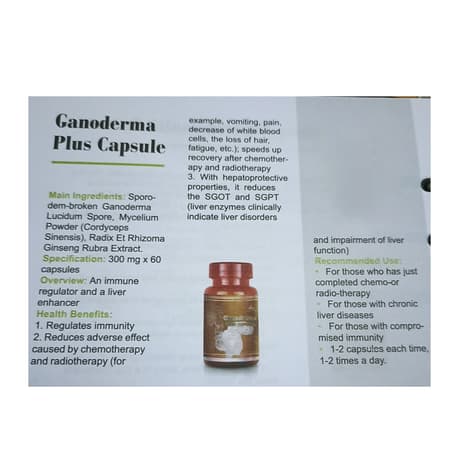Ganoderma Plus Capsule Immune Booster