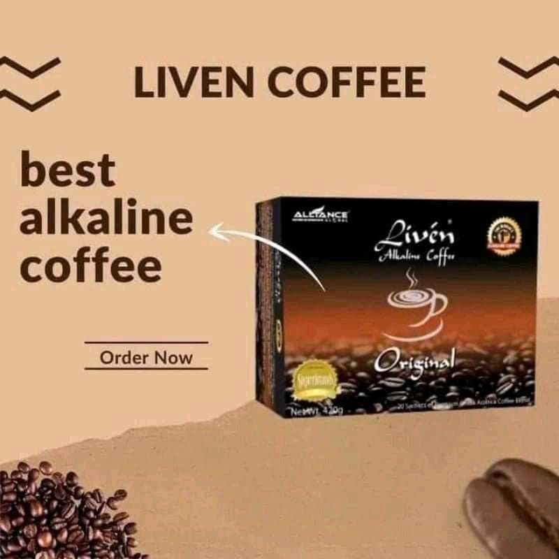 Aim Global Product LIVEN COFFEE Flavors Original, Latte, Cappuccino, Sugar Free