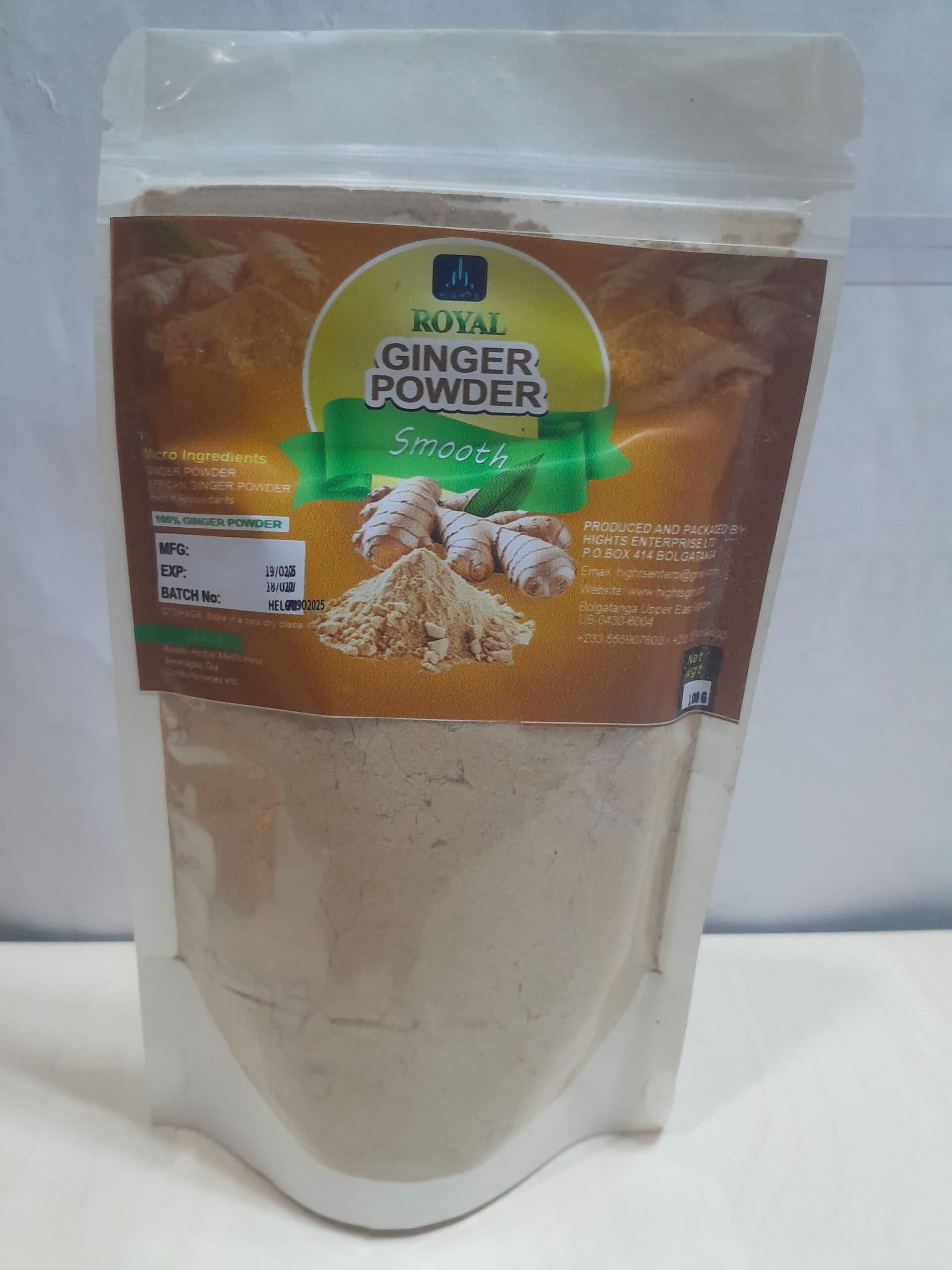 Royal Green Organic Ginger Powder 250g