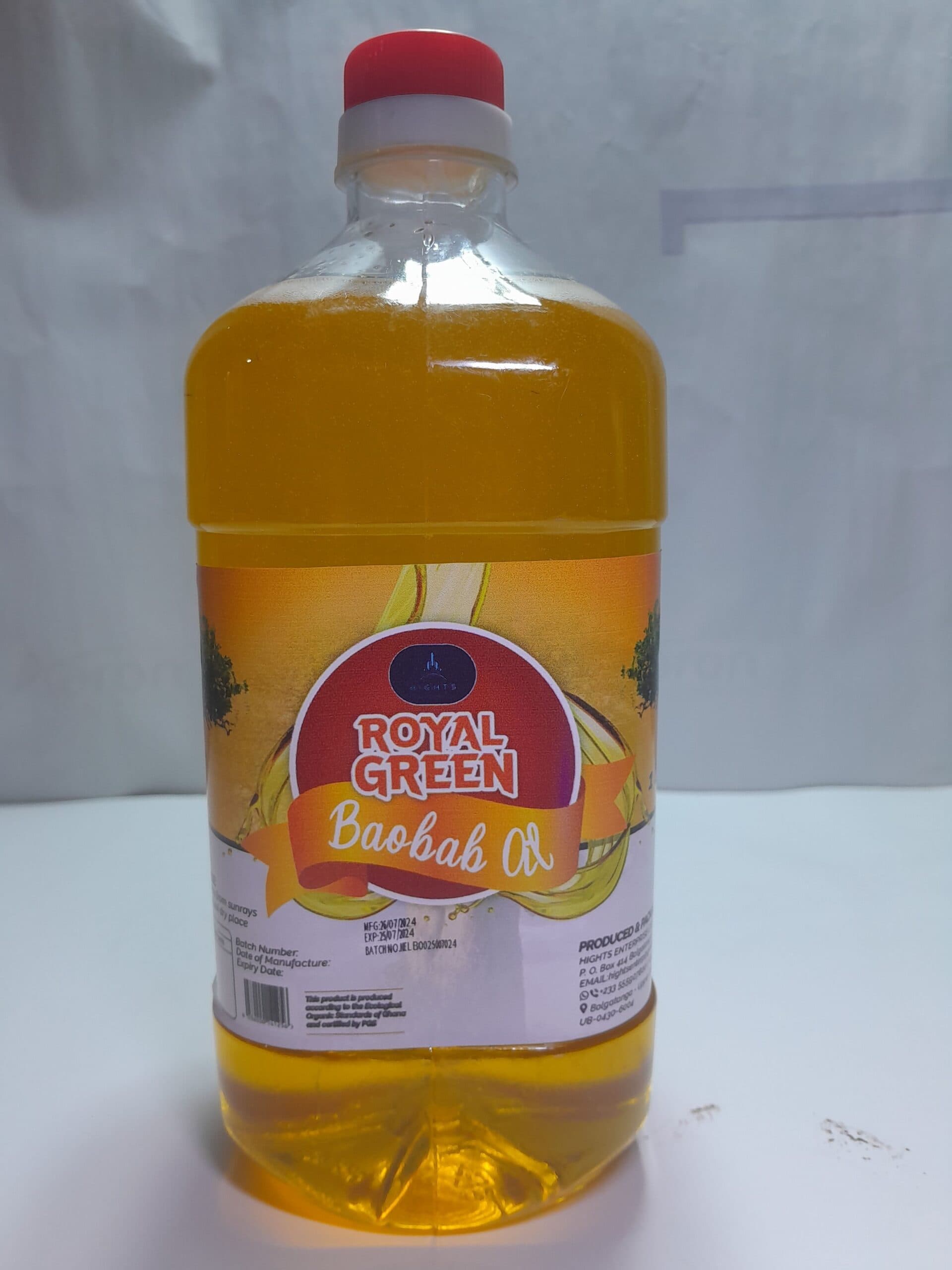 Royal Green Baobab Cooking Oil Organic