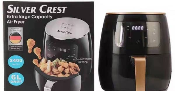6L Silver Crest Air Fryer 2400W