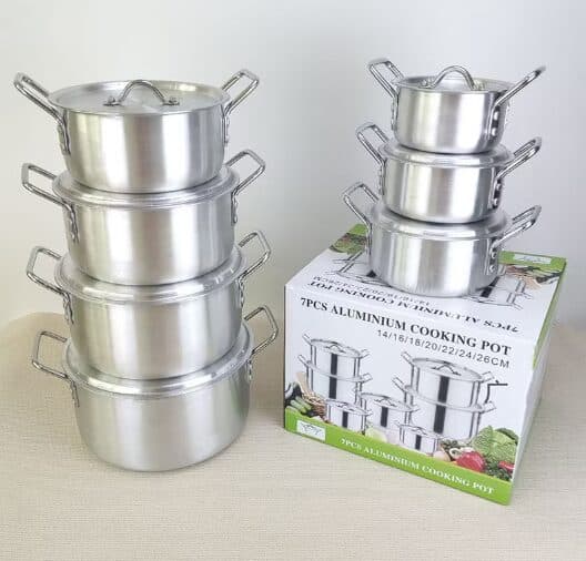 7pcs Aluminum Cooking Pot Set