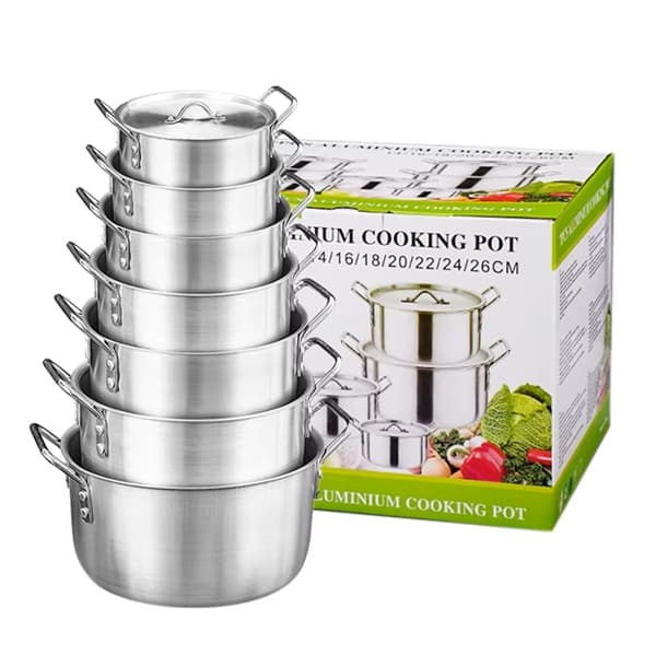 7pcs Aluminum Cooking Pot Set