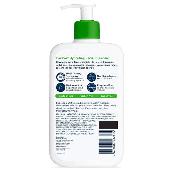 CeraVe Hydrating Facial Cleanser