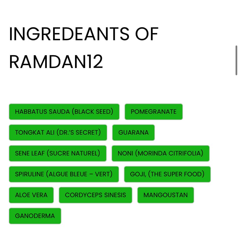 Le Ramdan 12 Coffee - General Wellness