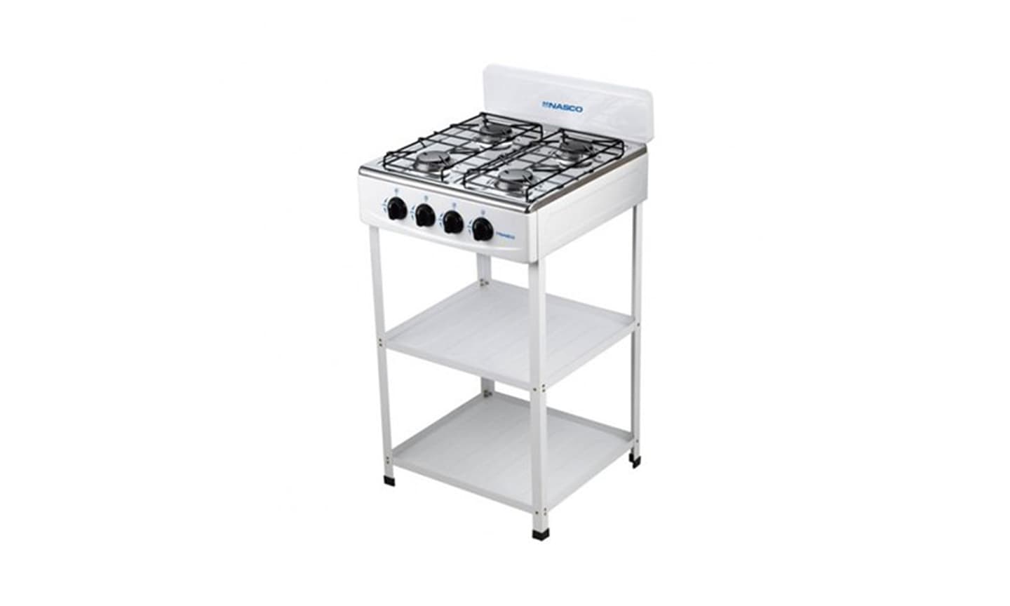 Nasco 4 Burner Stand Gas Cooker K4BSS-S