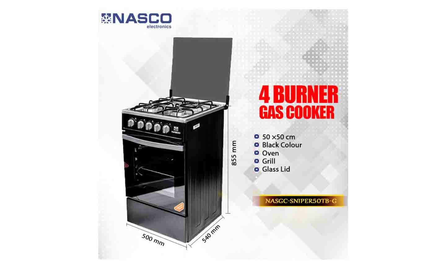 Nasco 4 Burner Gas Cooker Grill SNIPER50TB-G 50x50