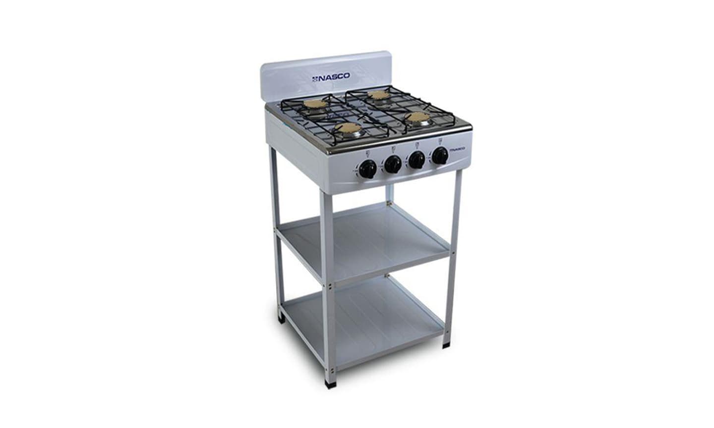 Nasco 4 Burner Stand Gas Cooker K4BSS-S