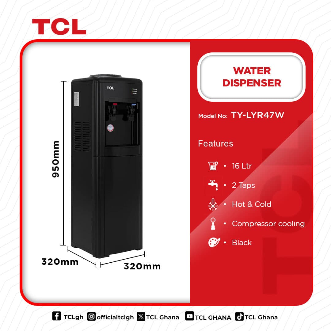 TCL 16Ltrs Water Dispenser TY-LYR47W