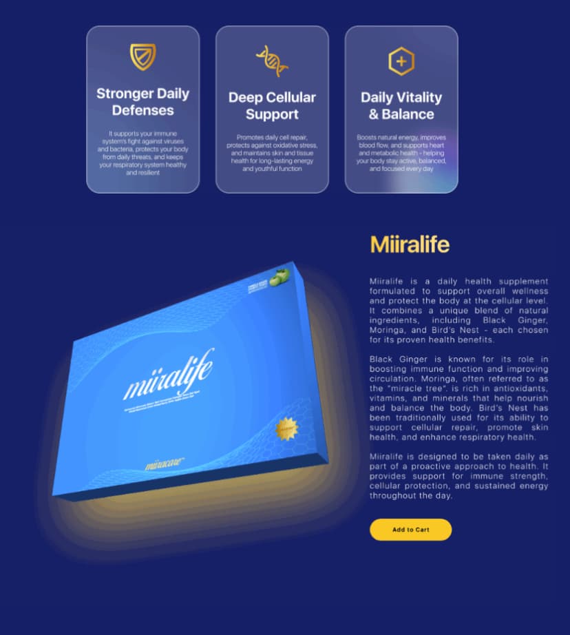 Revoobit Miiralife Supplement - Advanced Cellular Health &amp; Longevity