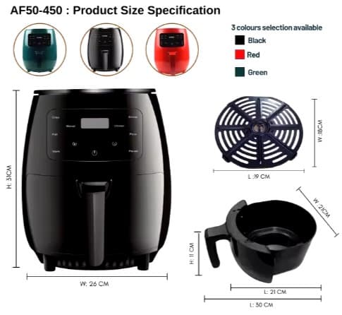 Silver Crest 6 Liters Smart Air Fryer