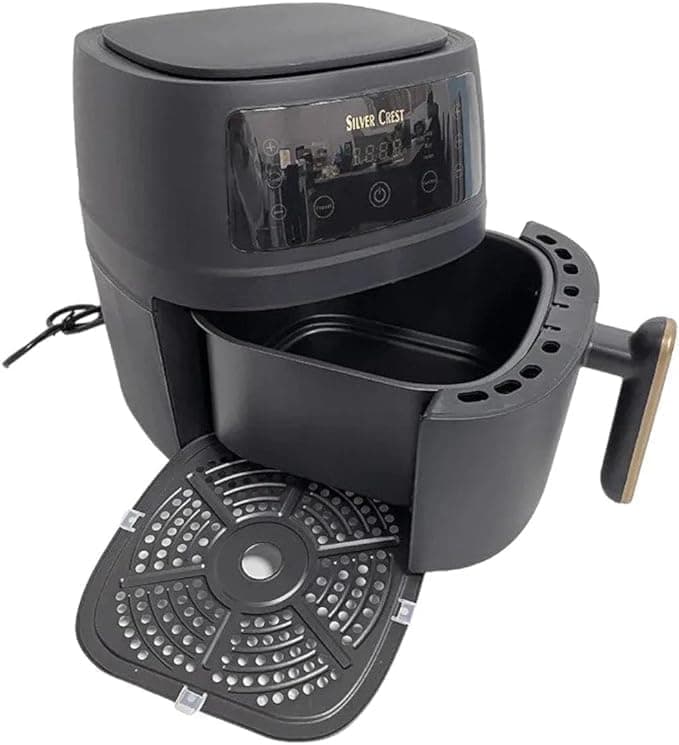Black Silver Crest 8L Oil-Free Large Capacity Multifunction Air Fryer