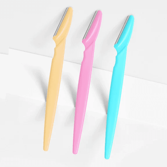 Dermaplaning Tool / Eyebrow Razor - Facial Hair Removal &amp; Exfoliation Razor (Set of 3)