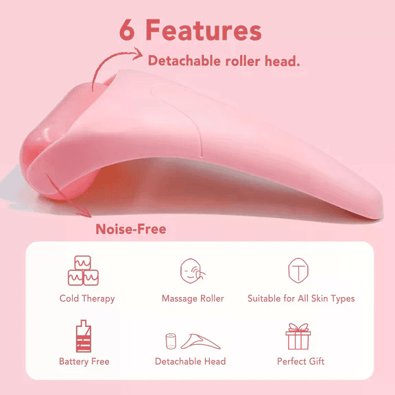 Ice Roller for Cooling Cryotherapy Tool for Puffiness, Pore Tightening &amp; Skin Soothing