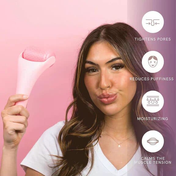 Ice Roller for Cooling Cryotherapy Tool for Puffiness, Pore Tightening &amp; Skin Soothing