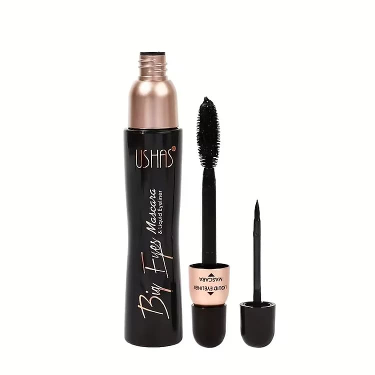 2-in-1 Mascara &amp; Eyeliner - Waterproof, Long-Lasting Eye Makeup