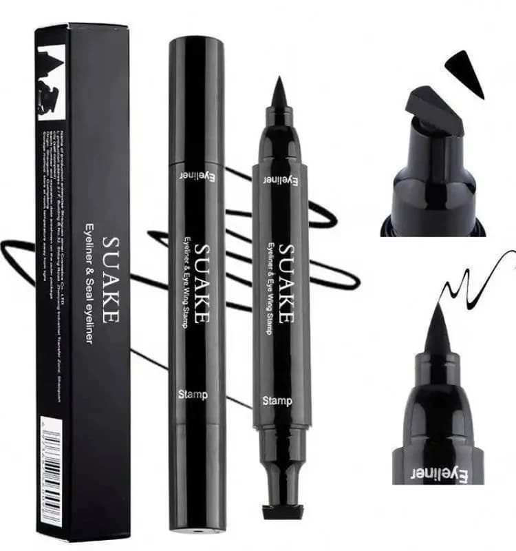 2-in-1 Eyeliner Stamp &amp; Pen - Waterproof, Smudge-Proof Winged Eyeliner