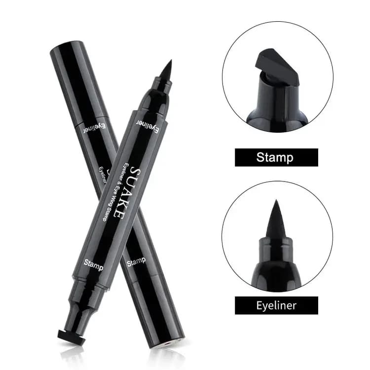 2-in-1 Eyeliner Stamp &amp; Pen - Waterproof, Smudge-Proof Winged Eyeliner