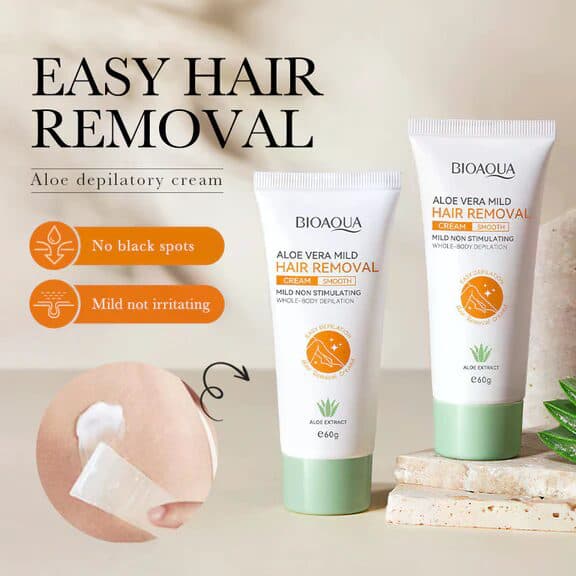 Hair Removal Cream - Fast &amp; Gentle Depilatory for Legs, Arms, Underarms &amp; Bikini Line