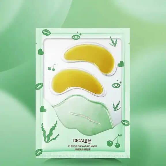 2-in-1 Lip Mask &amp; Under Eye Patch - Hydrating Lip Care &amp; Eye Treatment Set