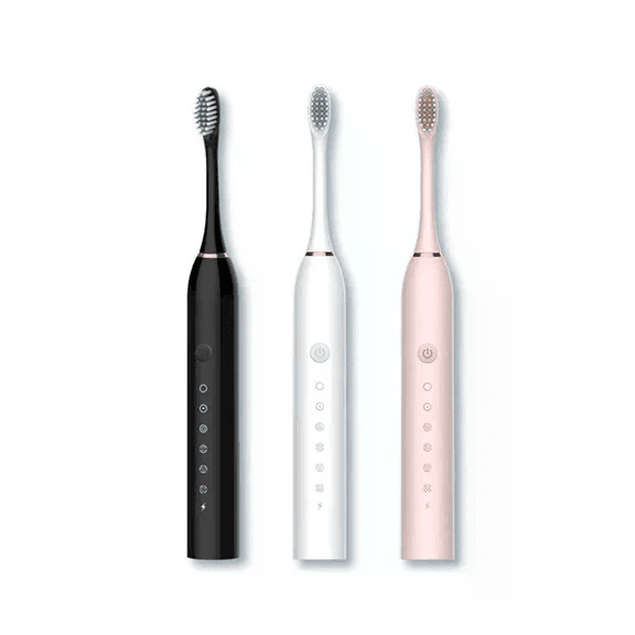 Electric Toothbrush - 6 Modes, 4 Brush Heads, USB Rechargeable, For Adults &amp; Kids