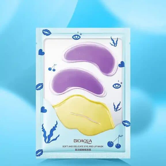 2-in-1 Lip Mask &amp; Under Eye Patch - Hydrating Lip Care &amp; Eye Treatment Set