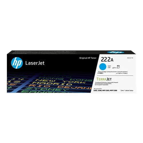 HP Original Toner (W2221a) 222A - Cyan