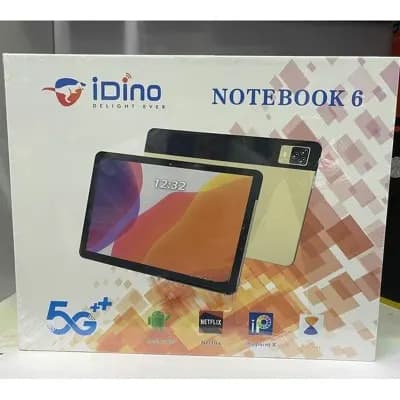Idino Notebook 6  10.1″ 6GB RAM 128GB ROM – Android 11  6000mAh  5G