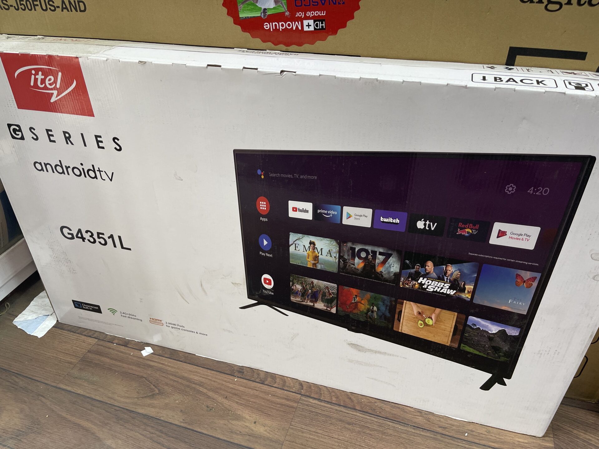Itel G Series Android TV G4351L 43 inches Chromecast Inbuilt