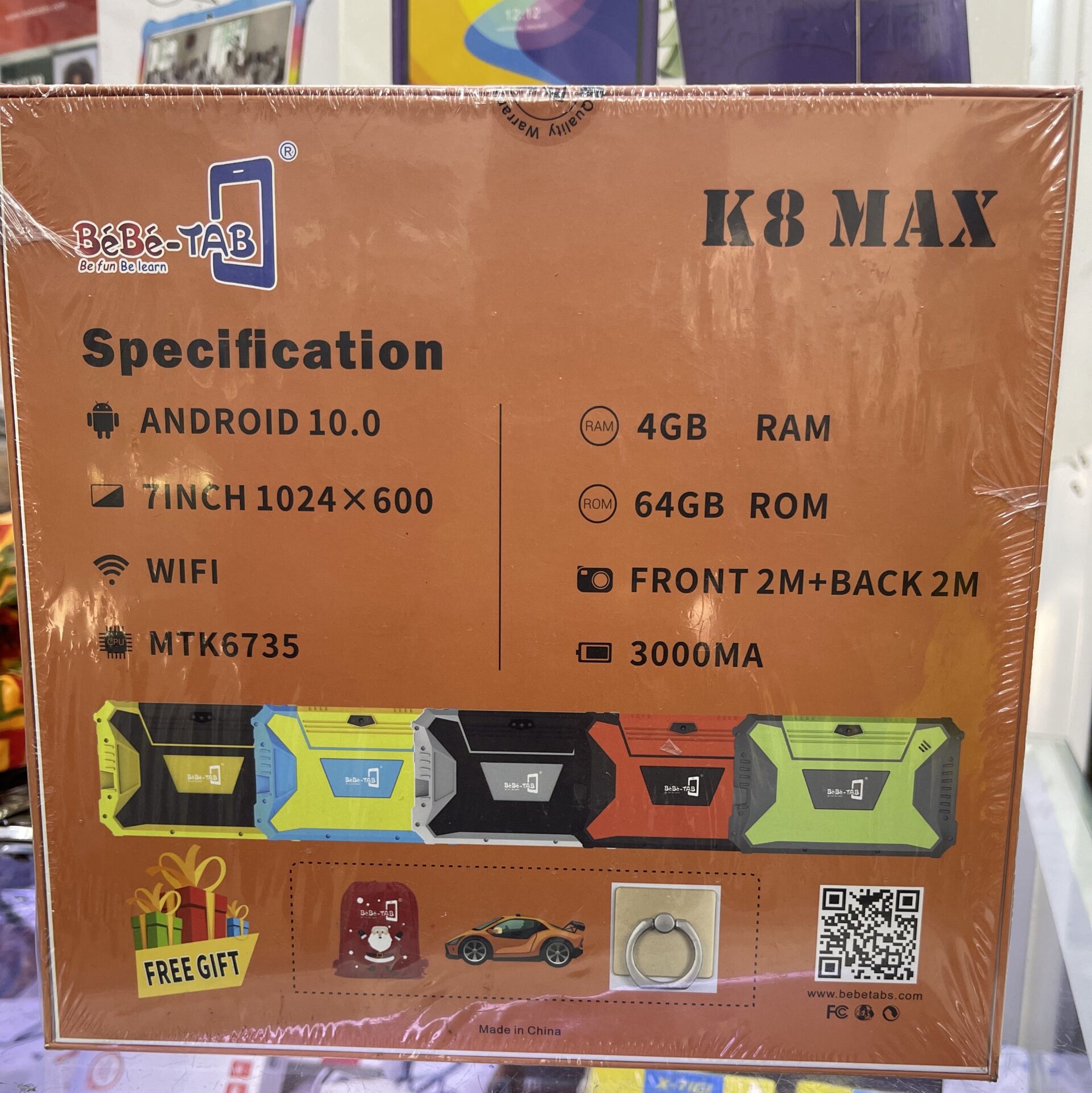 Bebe Tablet K8 Max Africa Edition 4GB 64GB Unbreakable Screen Wifi