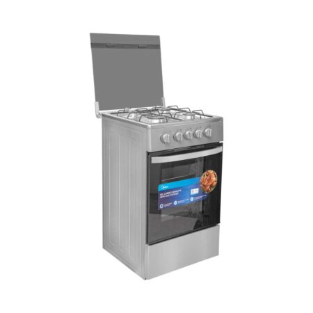Midea 4 Burner Gas Cooker Silver Mirror Sp5055t082 S
