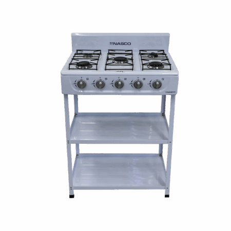 Nasco 5 Burner Gas Stove Nasgs K5bw S in Ghana