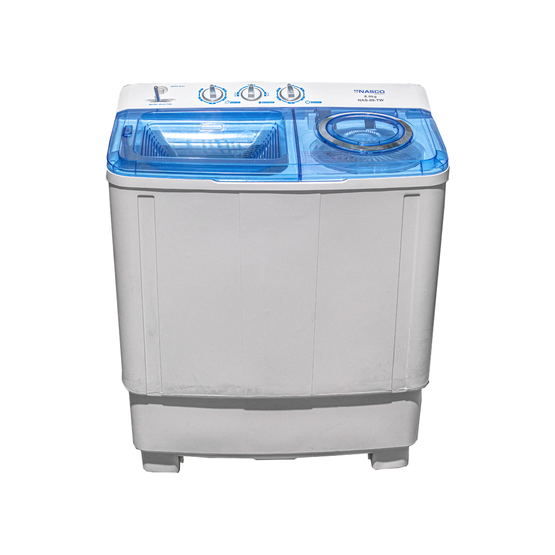 Nasco Twin Top Washing Machine 8kg Nas08tw