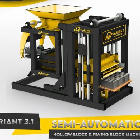 Semi Automatic Hollow Block & Paving Block Machine Variant 3.1