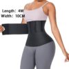 Tummy wrap waist trainer bandage black 4m