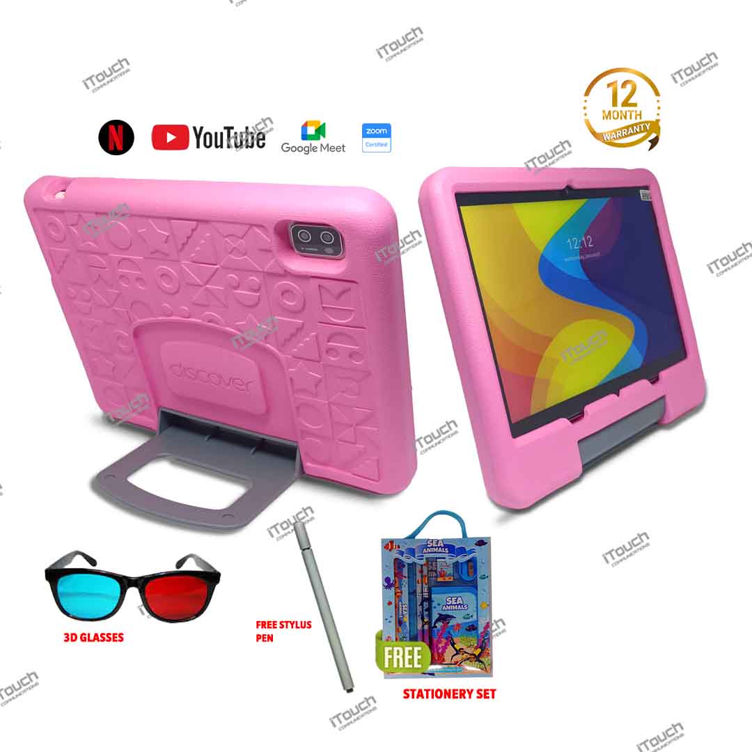 Discover K100 Kids Tablet – 256GB Dual SIM 5000mAh
