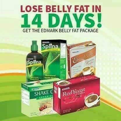 Edmark weight loss pack Shake off +Chlorophyll + ginseng cafe+ red yeast coffee