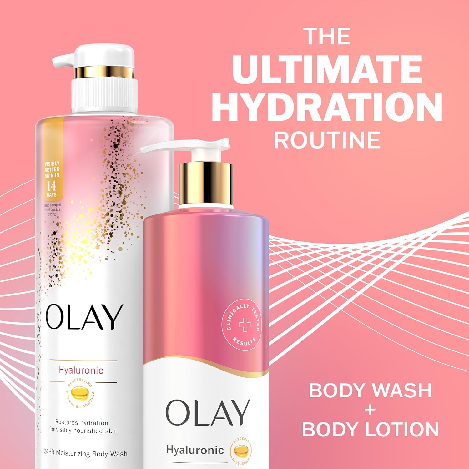 OLay hyaluronic Nourishing Body Lotion 17FL (502ml)